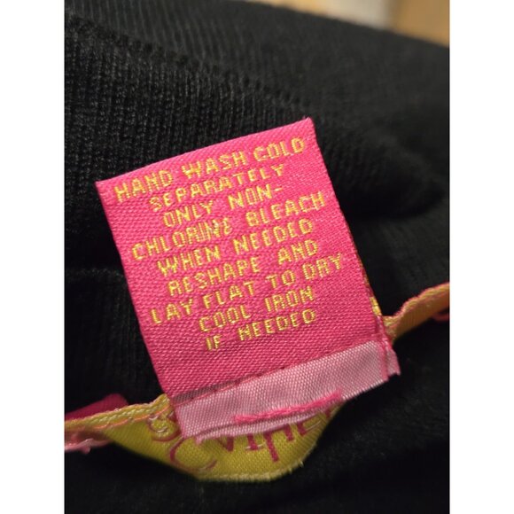 Catherine Malandrino Sweater Womens Large Black Grommet Bell Sleeve Modern Chic - Picture 7 of 7